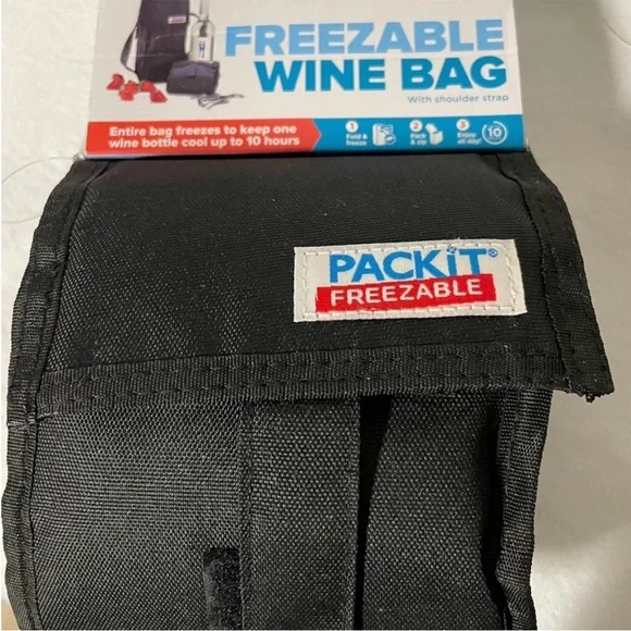 PackIt Freezable Wine Bags - Black and Multicolor - Picture 2 of 5